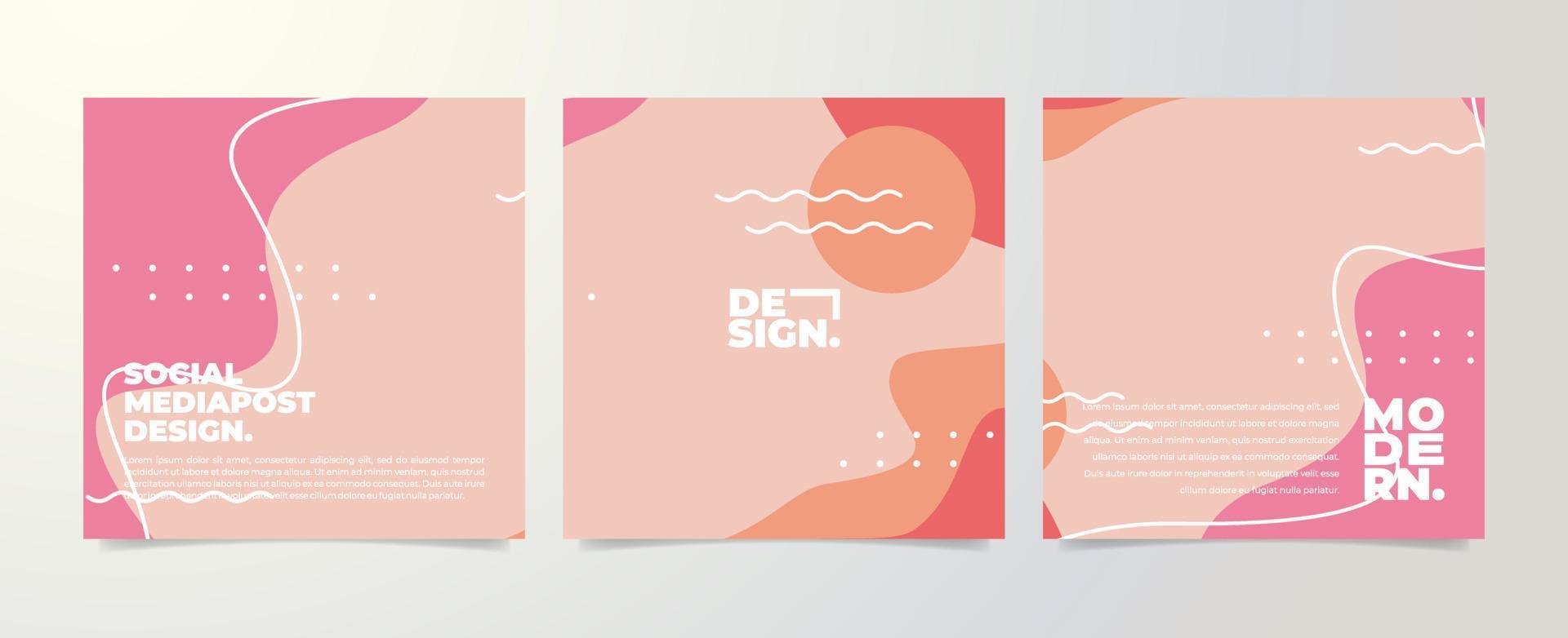social media post design vector