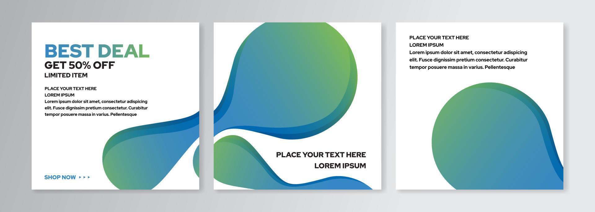 social media post design vector