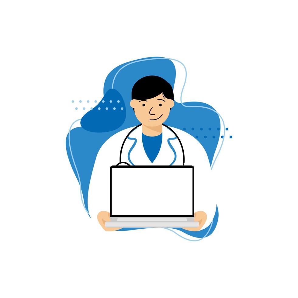 doctor illustration cartoon vector