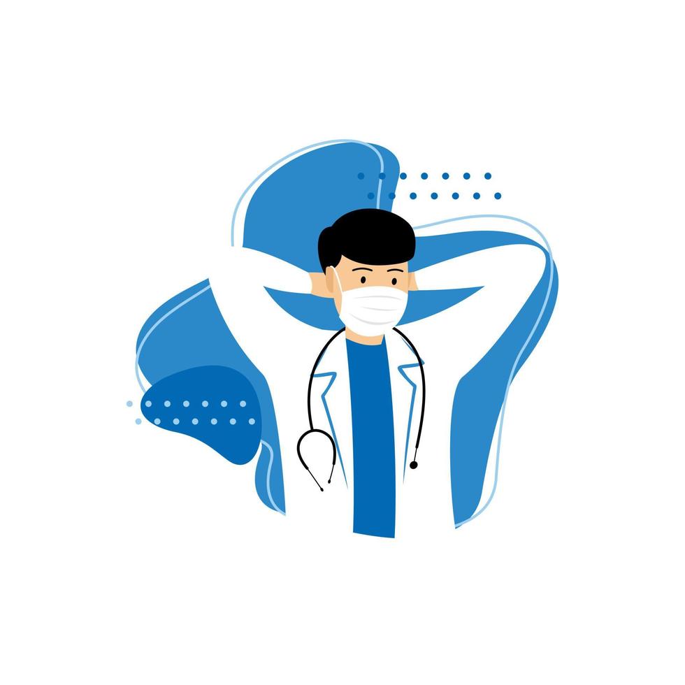 doctor illustration cartoon vector