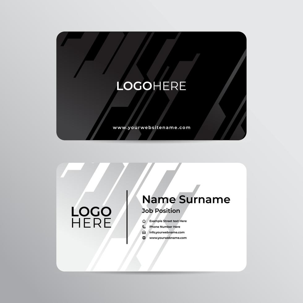 Modern and professional business card design template vector