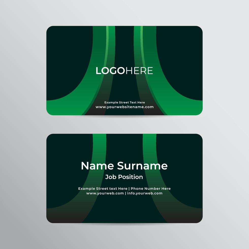 Modern and professional business card design template vector