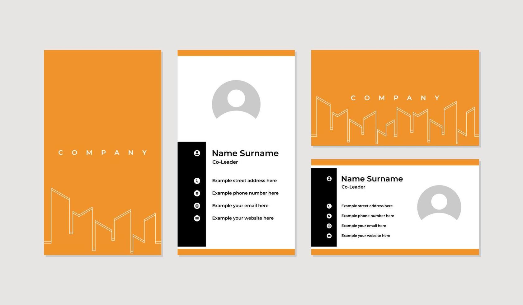 Modern and professional business card design template vector