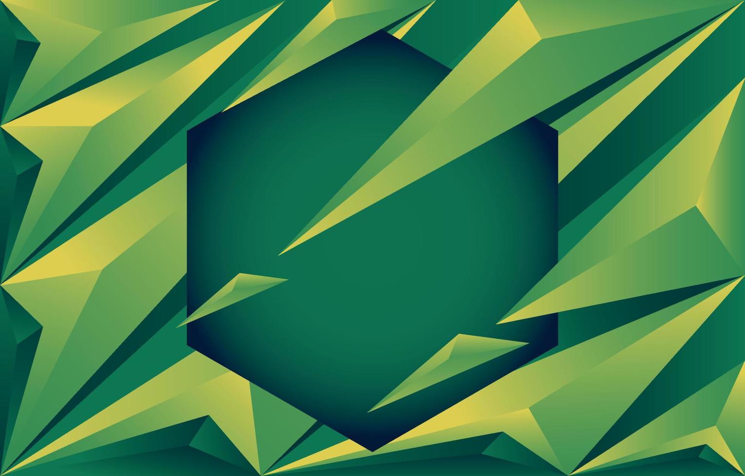 Green Geometric Background vector