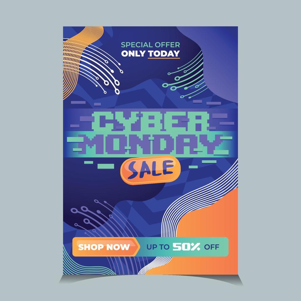 Cyber Monday Poster vector