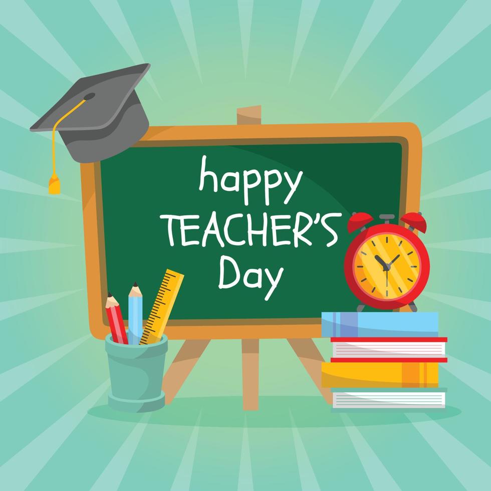 Happy Teacher's Day Background vector