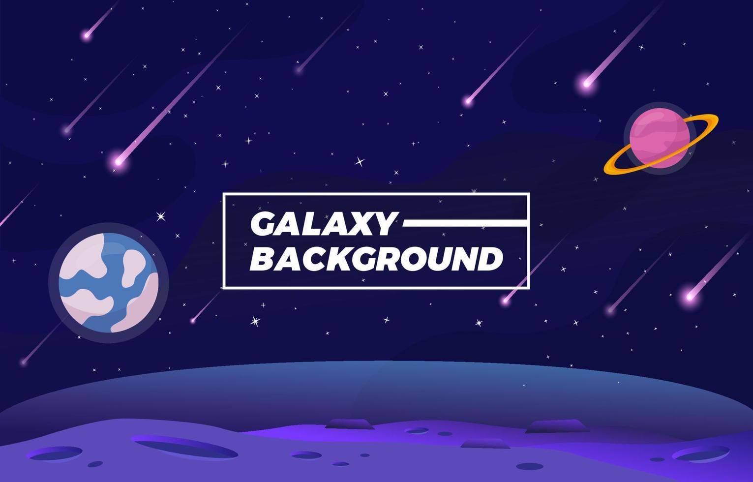 Cartoon Space Background vector