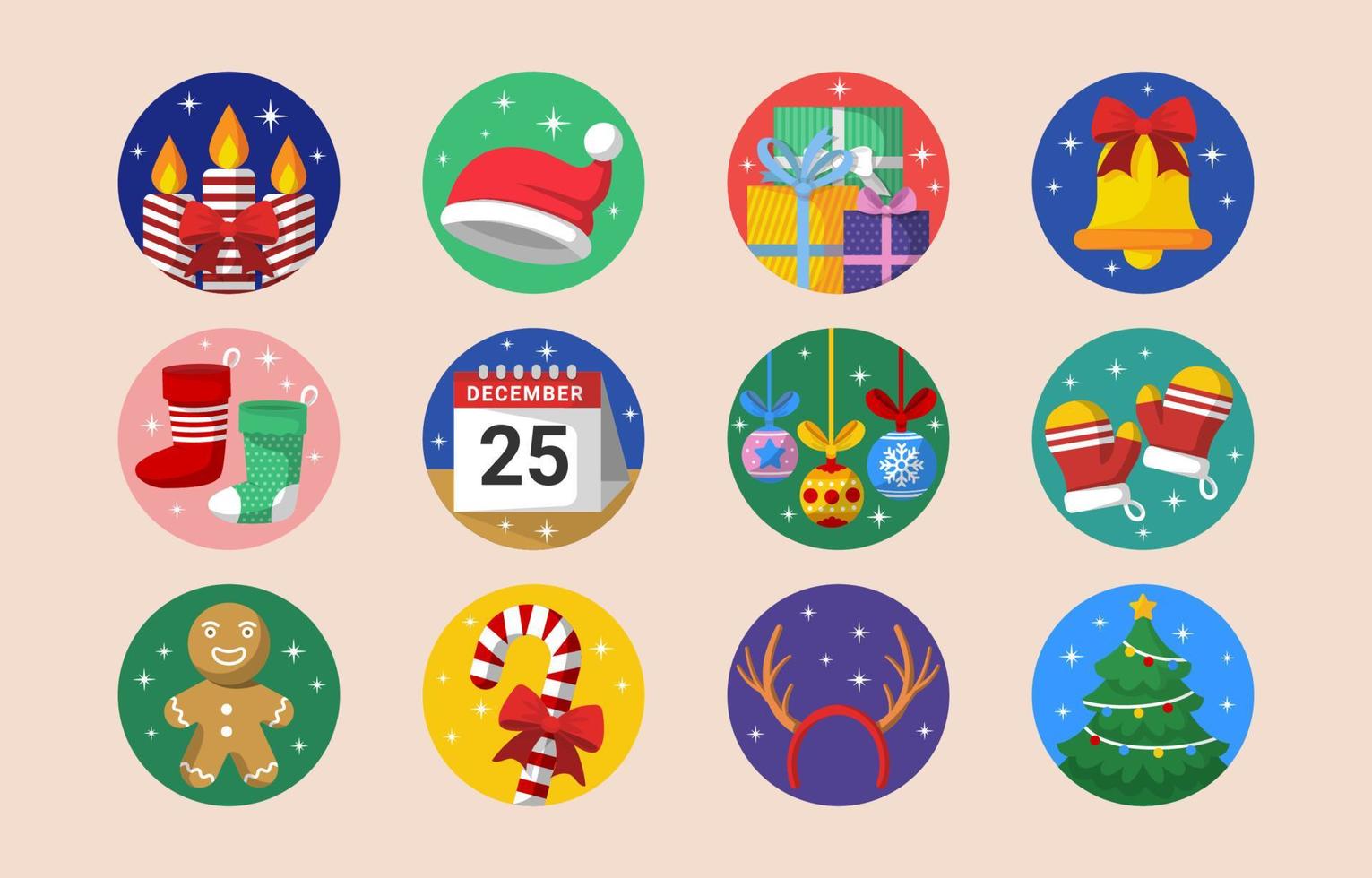 Christmas Icon Collection vector