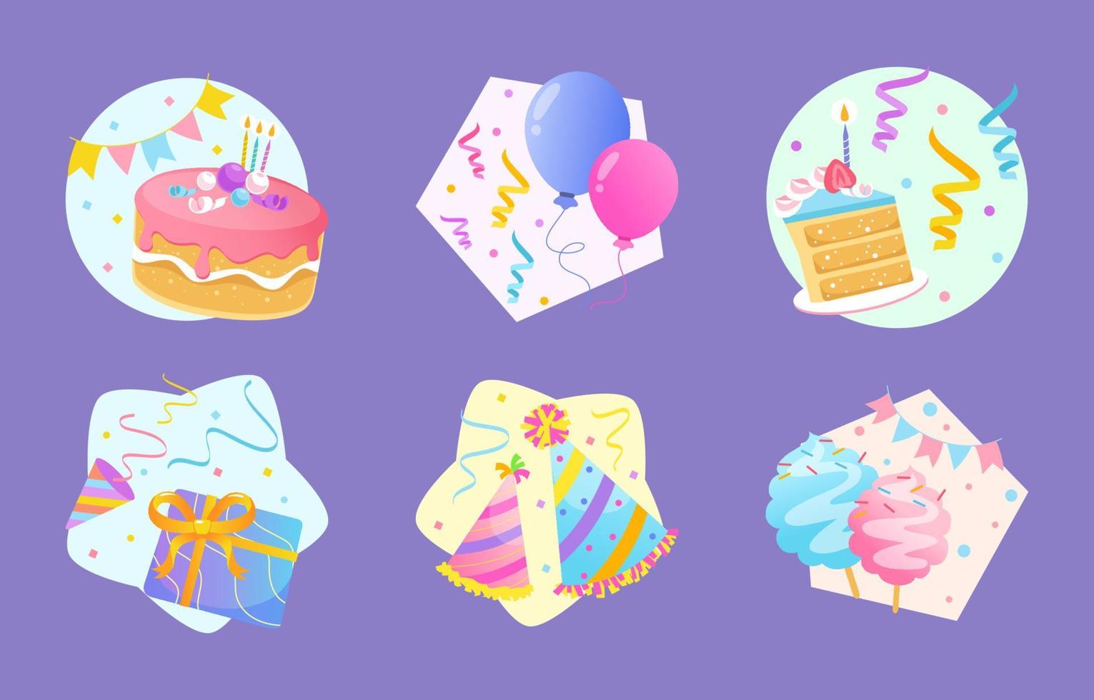 Cute Party Elements vector