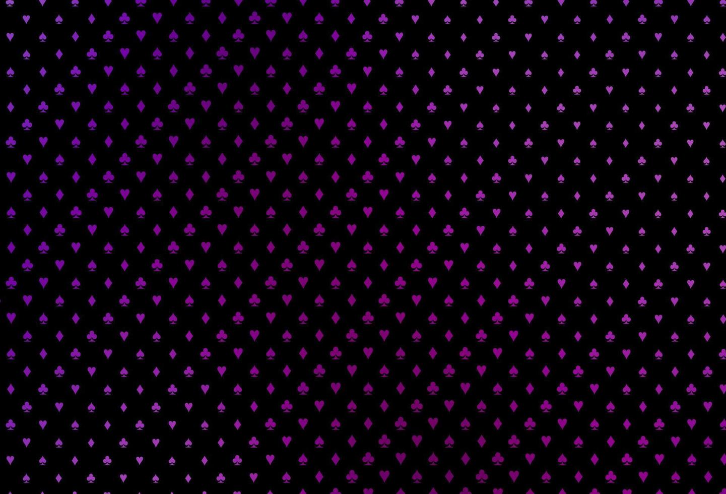 Dark purple vector texture with playing cards.