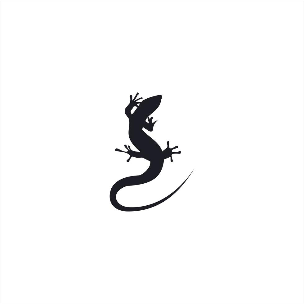 Ilustración de icono de vector de diseño de plantilla de logotipo de lagarto