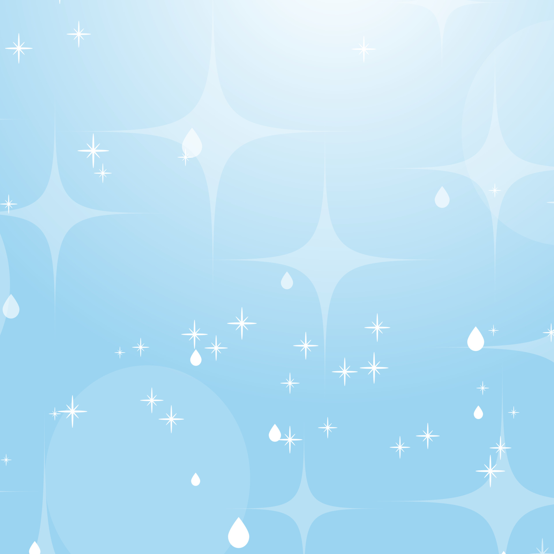 Light blue abstract background with stars and bokeh. Beautiful sky