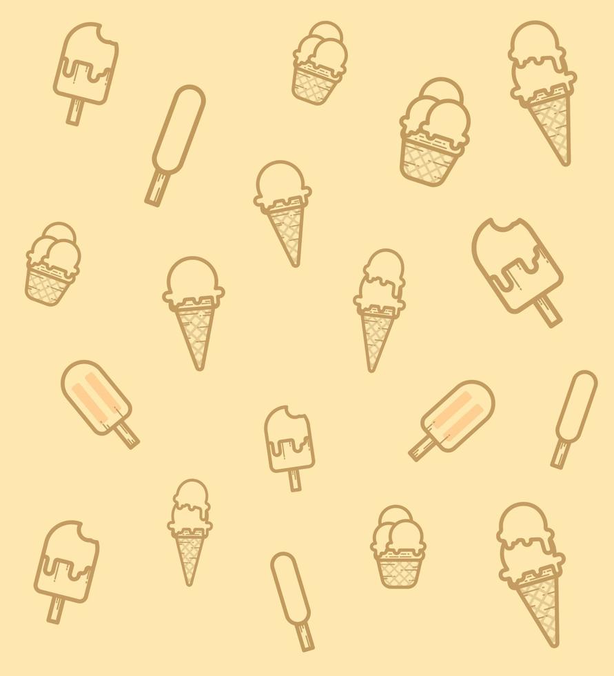 Icon Background Ice Cream Flat Design Vector 3537419 Vector Art at Vecteezy