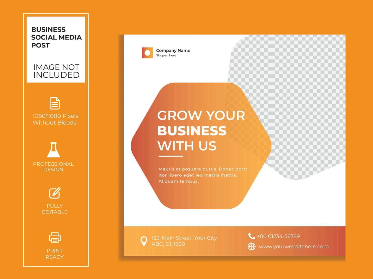 Digital business marketing banner for social media post design. vector design.