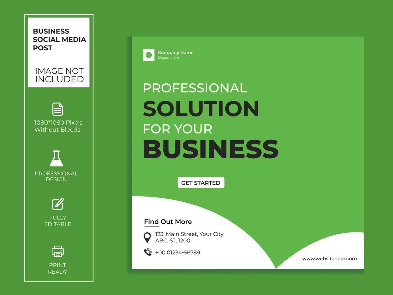 Digital business marketing banner for social media post design. vector design.