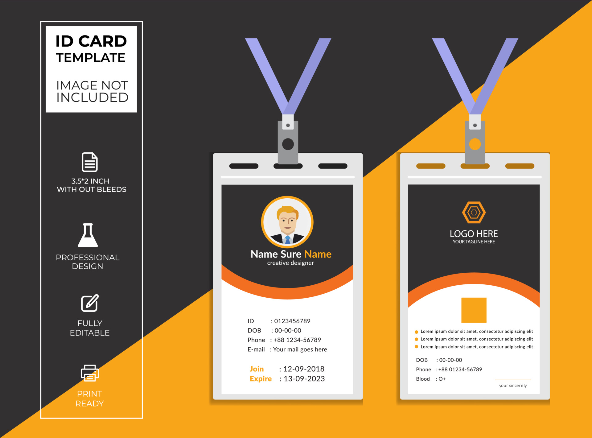 Employee Id Card Design