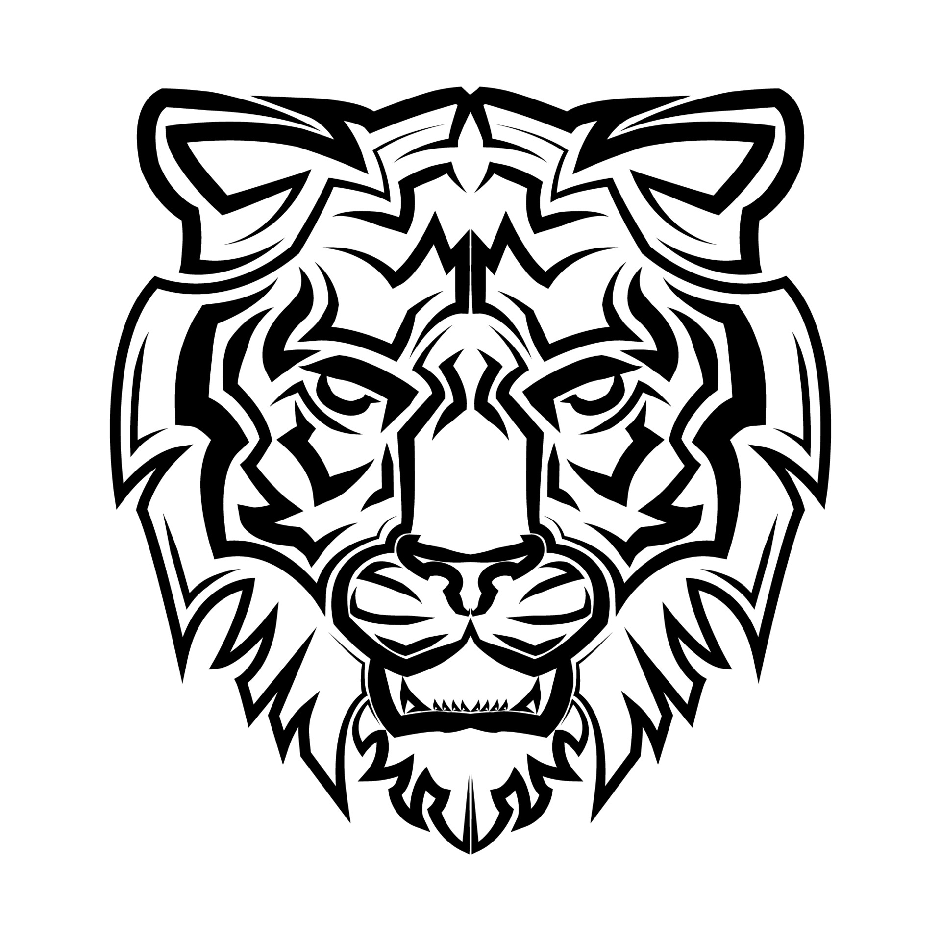 Black and white line art of tiger head Good use for symbol mascot icon avatar tattoo T Shirt design logo or any design. 3537595 Vector Art at Vecteezy Black and white line art of tiger head Good use for symbol mascot icon avatar tattoo T Shirt design logo or any design. 3537595 Vector Art at Vecteezy