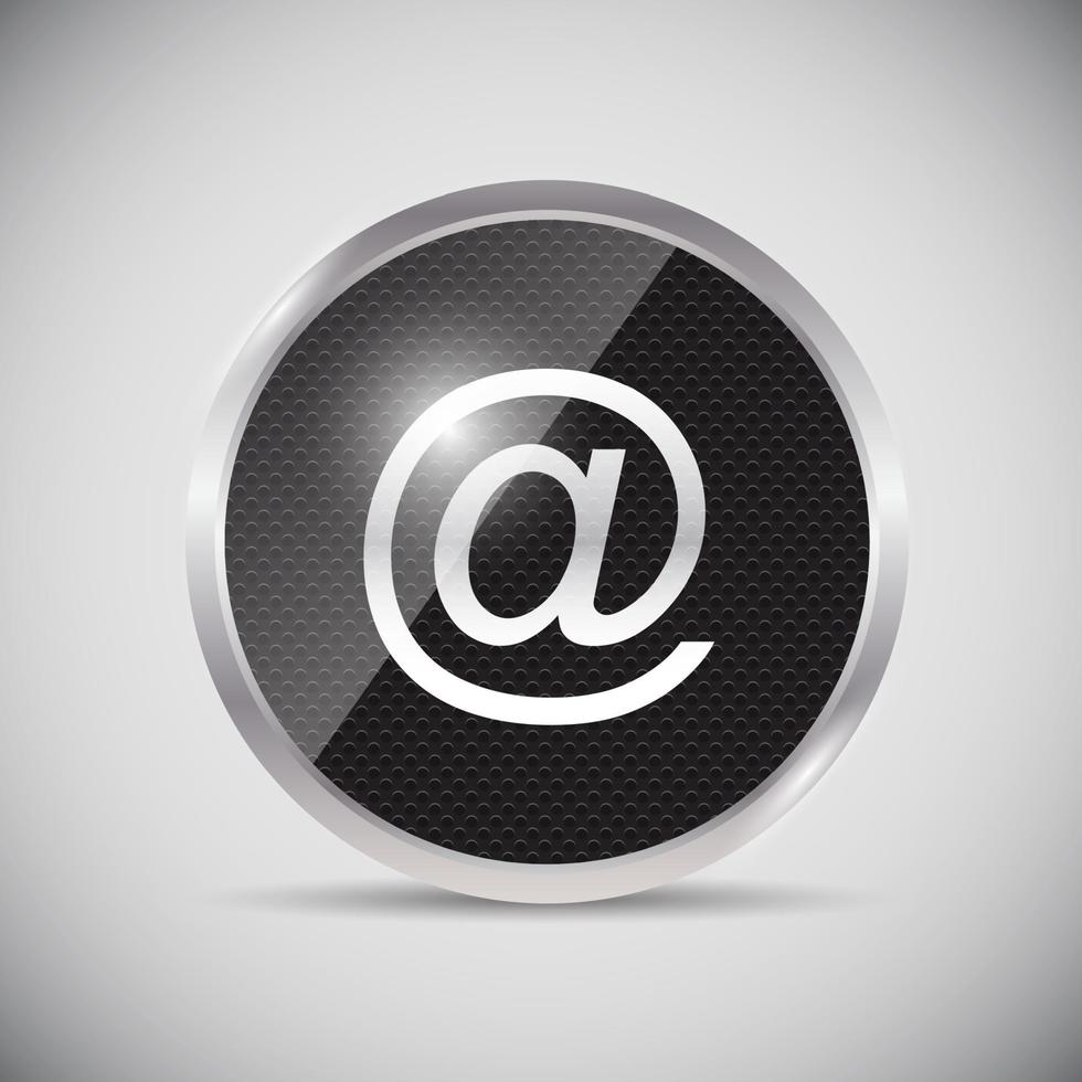 Shine glossy computer icon vector illustration