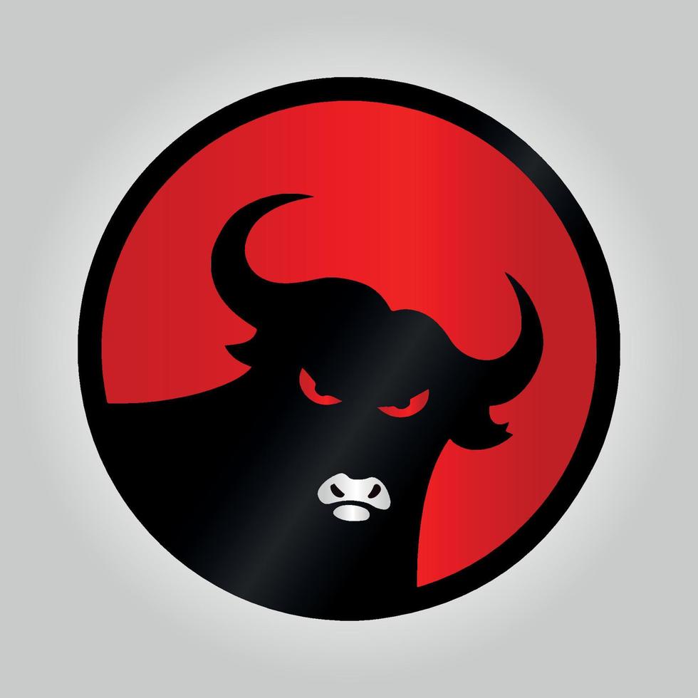 red black bull symbol logo of famous political party in asian country ...