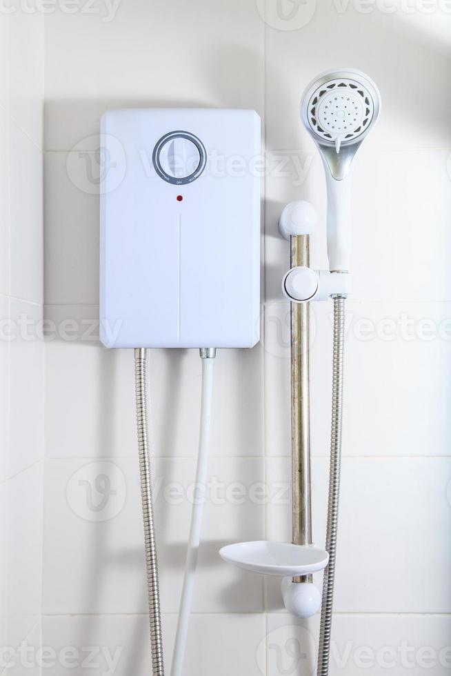 Bathroom, Water heater in the shower photo
