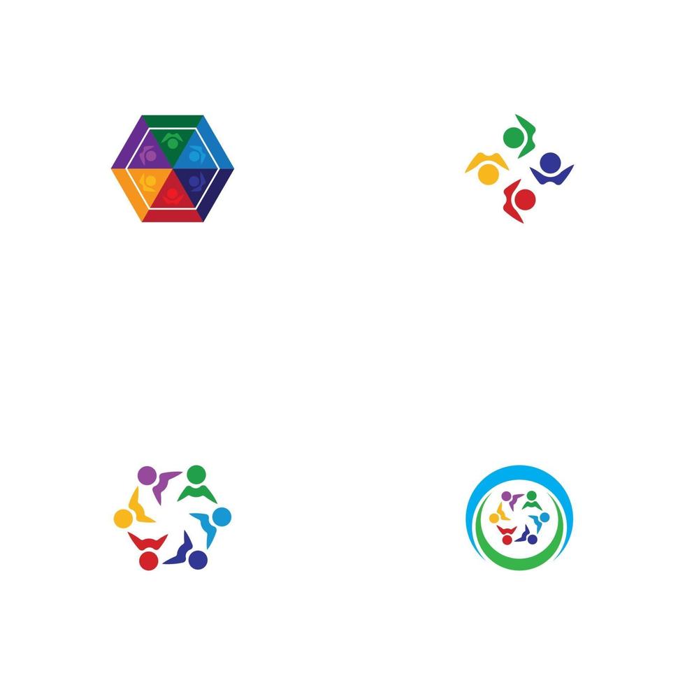 Community, network and social icon vector