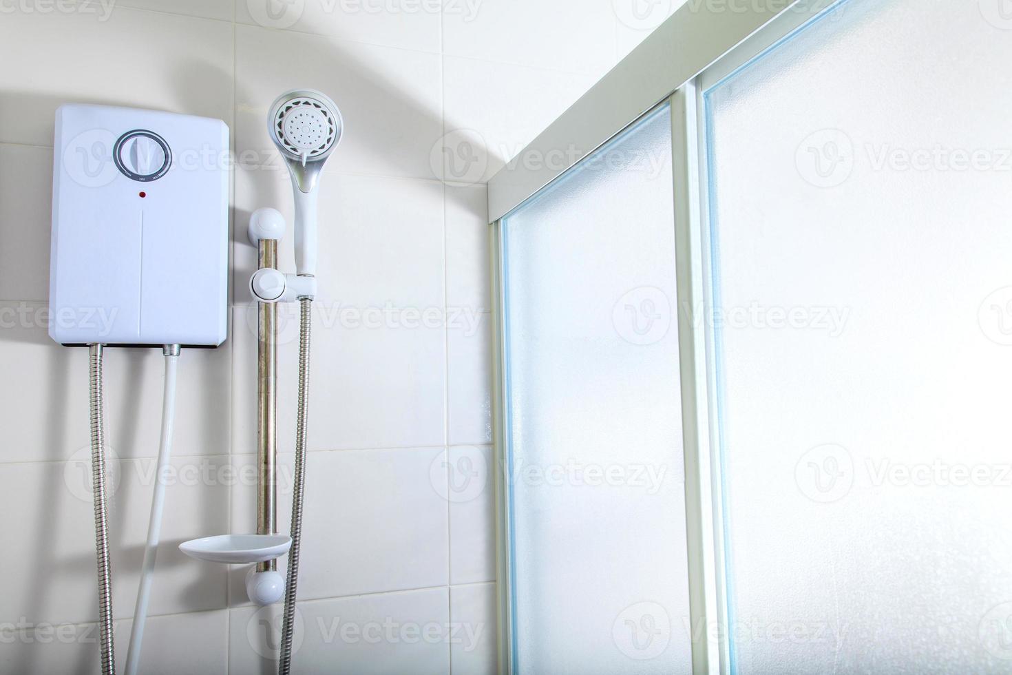 Bathroom, Water heater in the shower photo