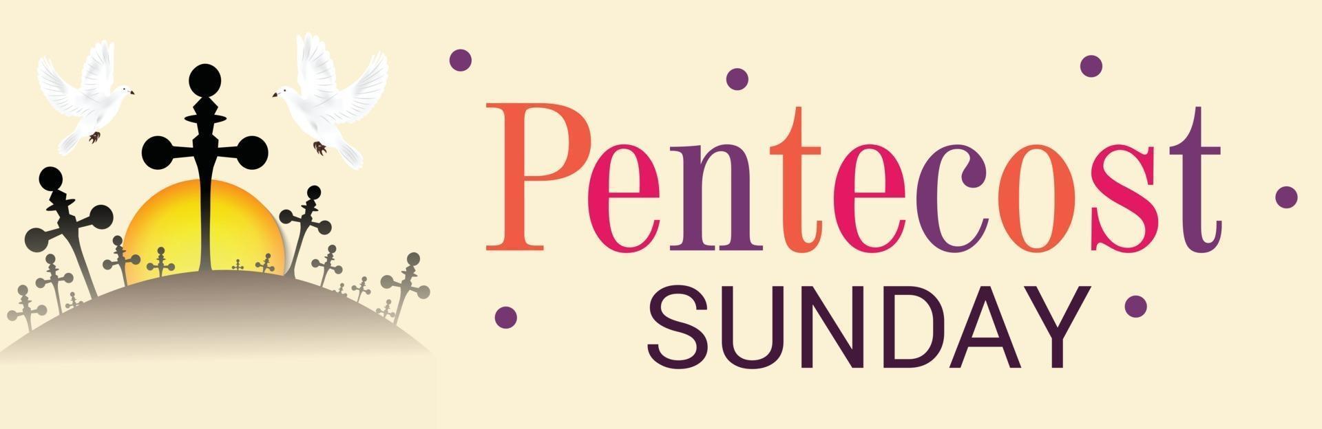 domingo de pentecostés paloma del espíritu santo. vector