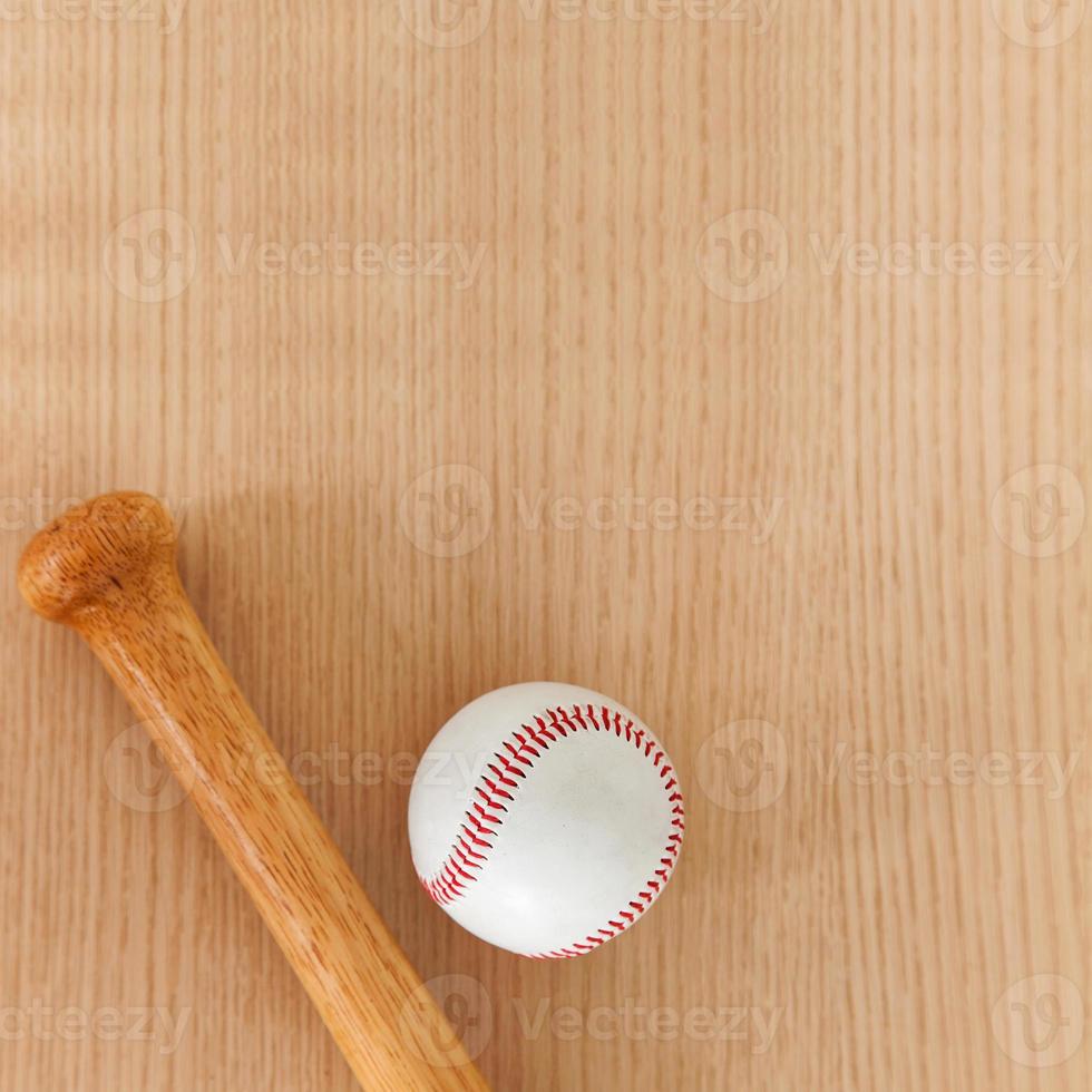 Baseball equipment background photo