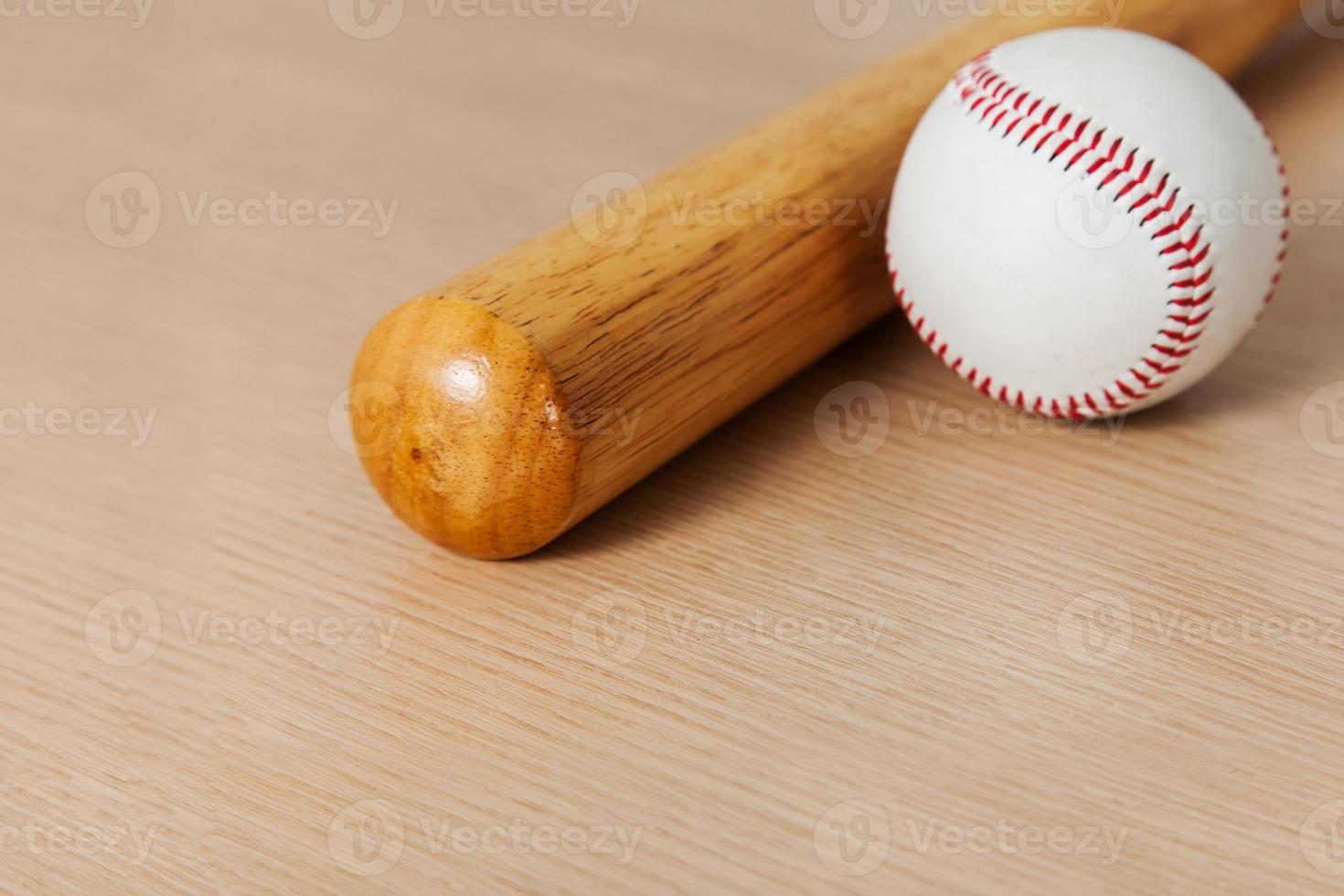 Baseball equipment background photo