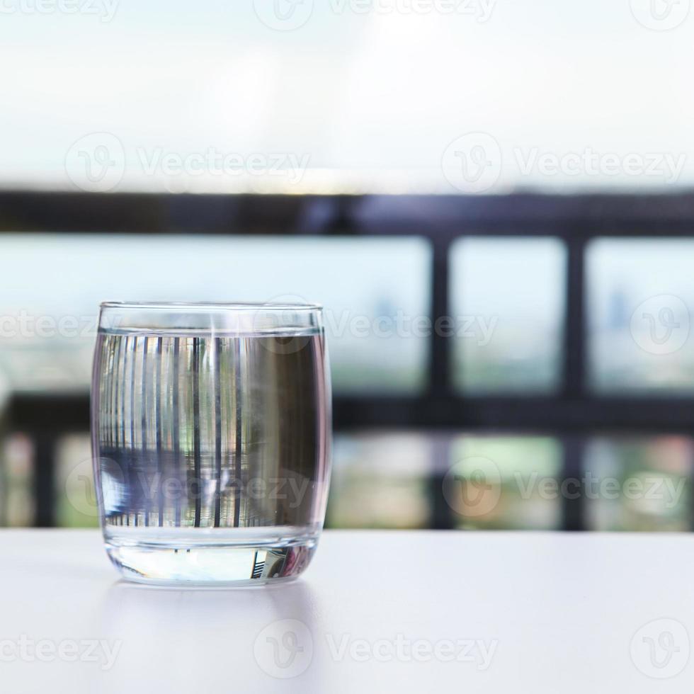 vaso de agua foto