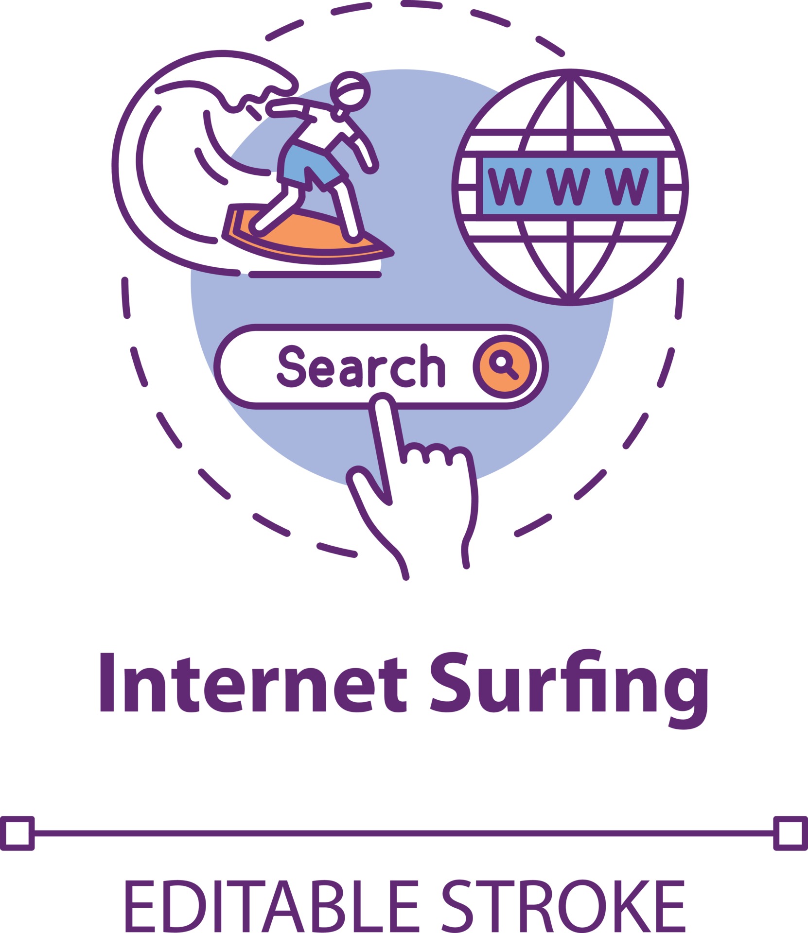 surfing concept icon 3538952 Vector Art at Vecteezy