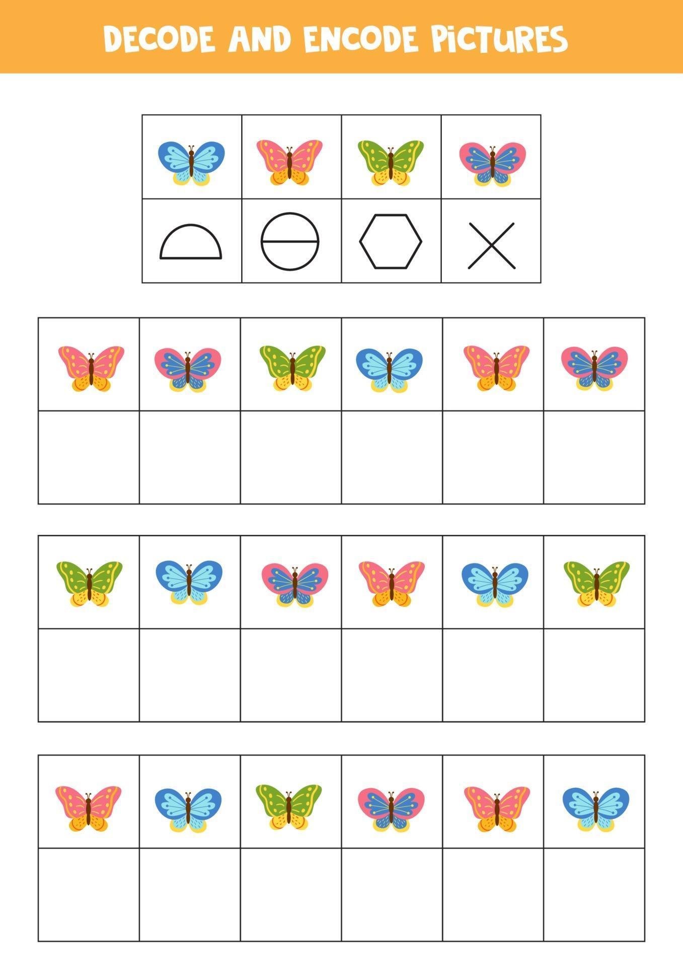 Decode and encode pictures. 3539411 Vector Art at Vecteezy