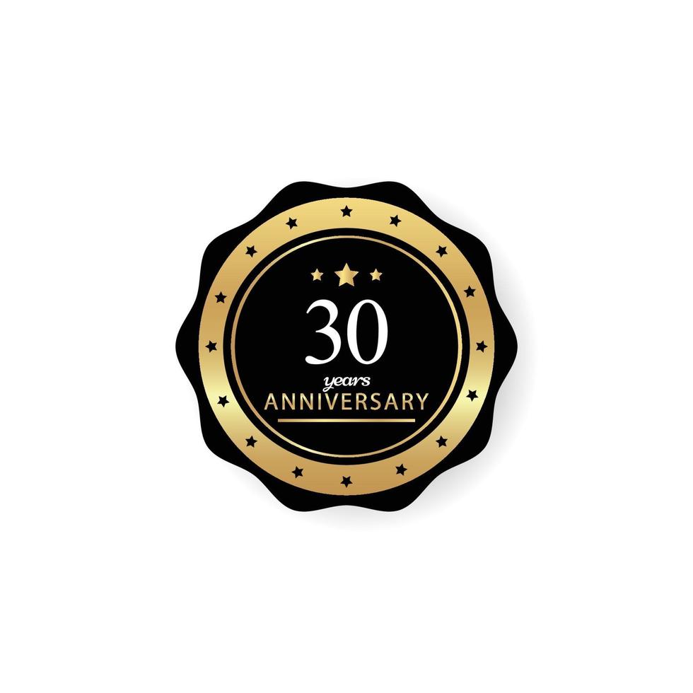 30 Years Anniversary Celebration Vector Template Design Illustration