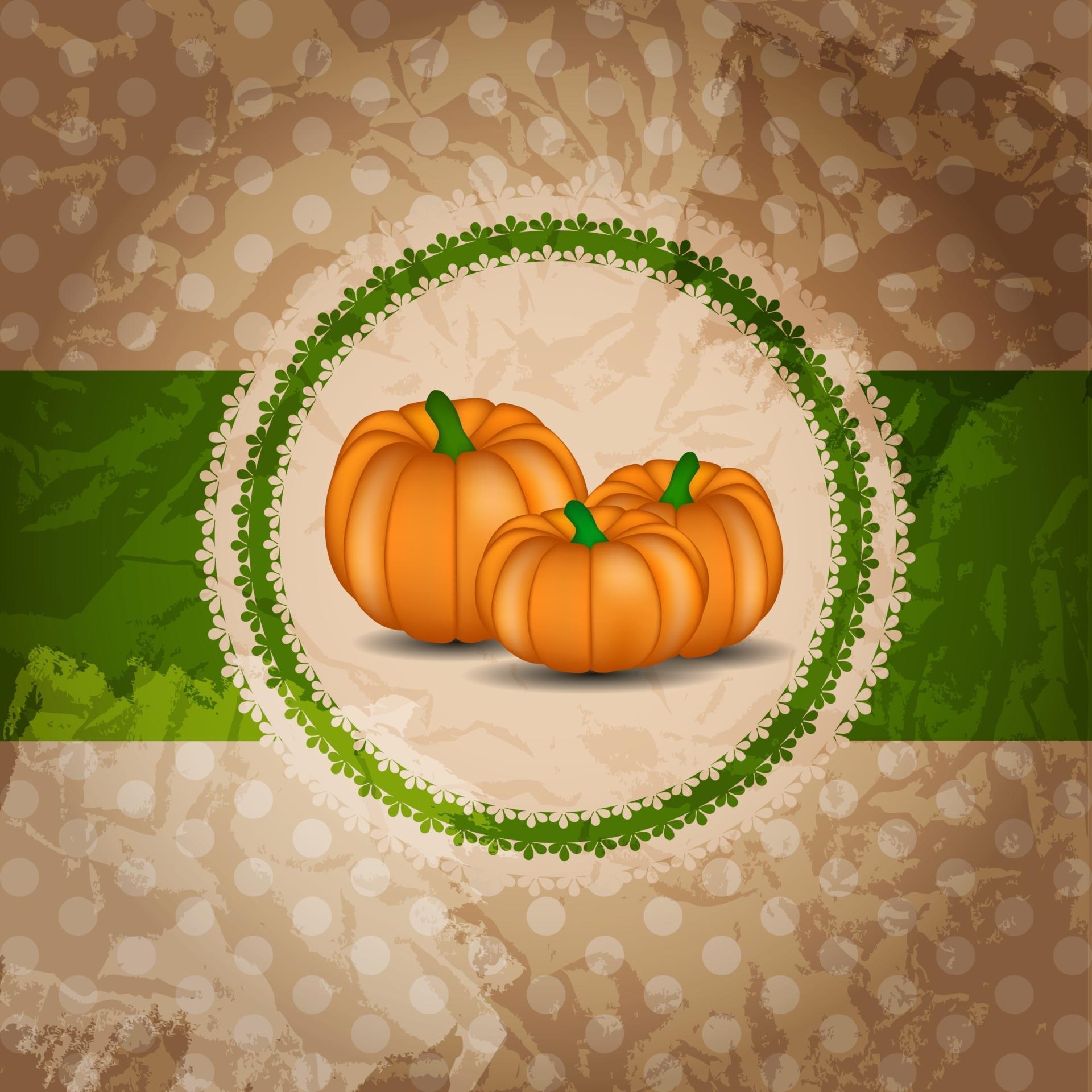 Orange Pumpkin Background Vector Illustration 3539702 Vector Art at