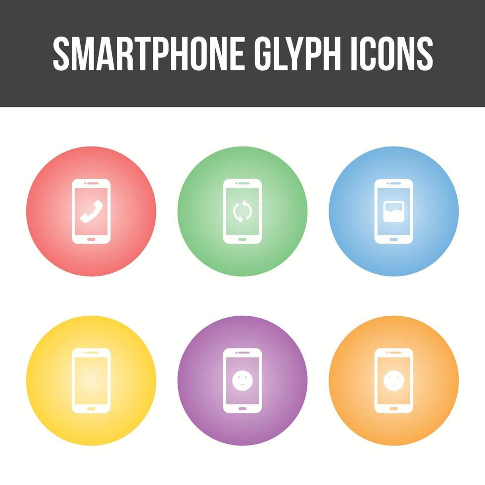 Smartphone and Mobile Apps Vector Icon Set