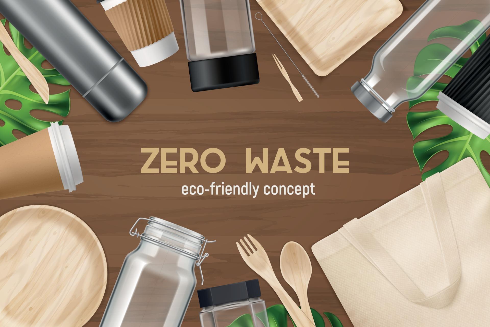 Realistic Zero Waste Background 3539779 Vector Art at Vecteezy