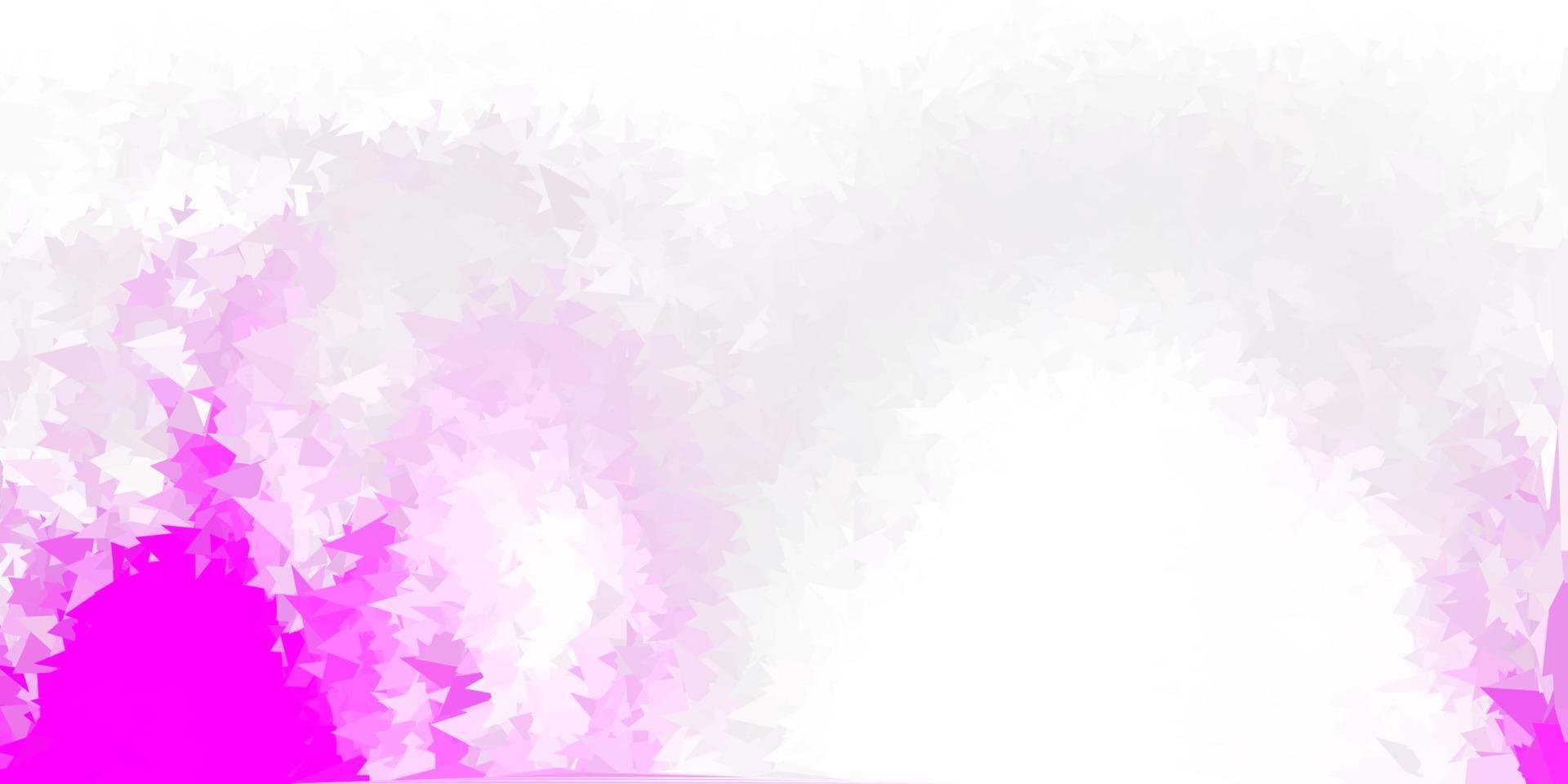 Light purple vector triangle mosaic wallpaper.