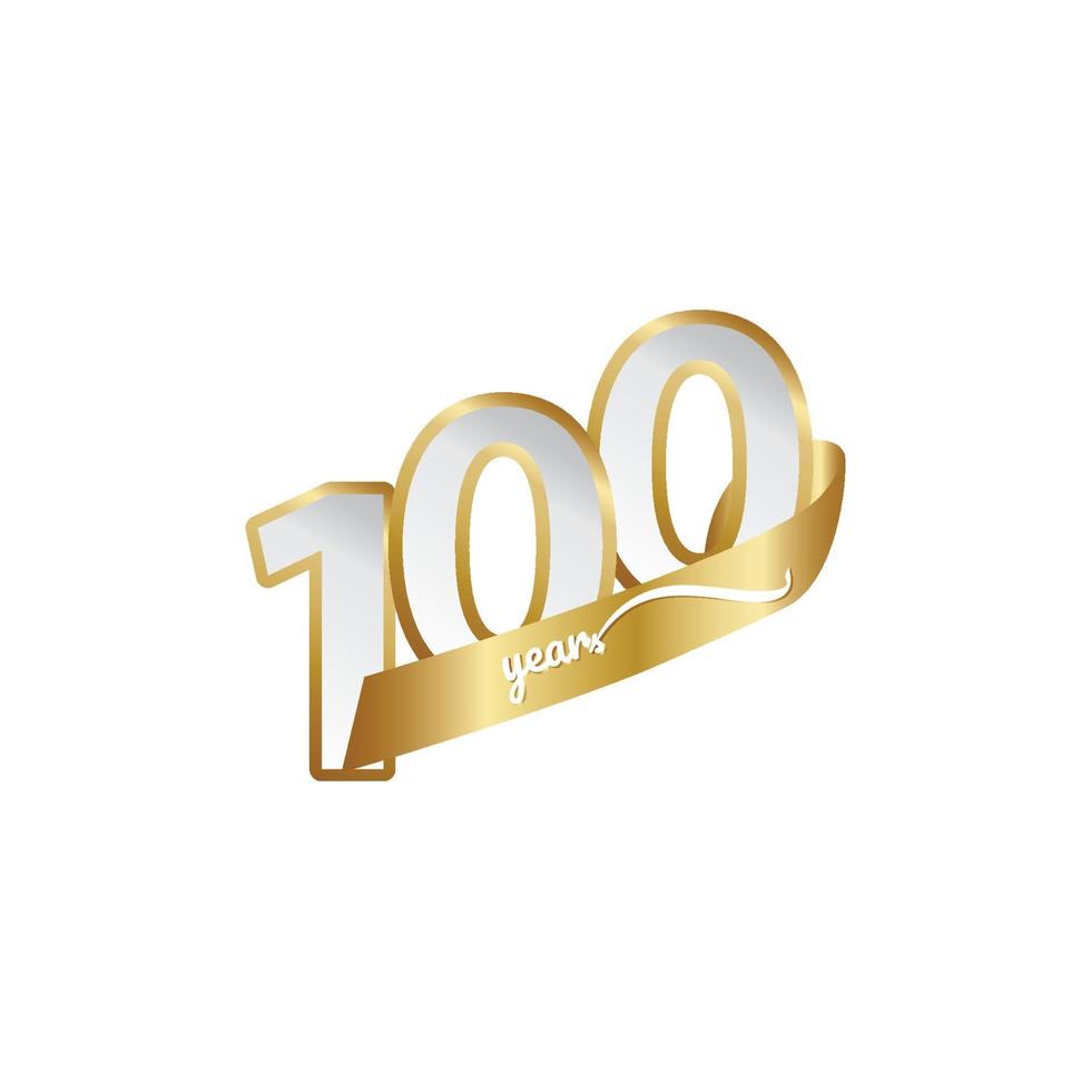 100 Years Anniversary Celebration Vector Template Design Illustration