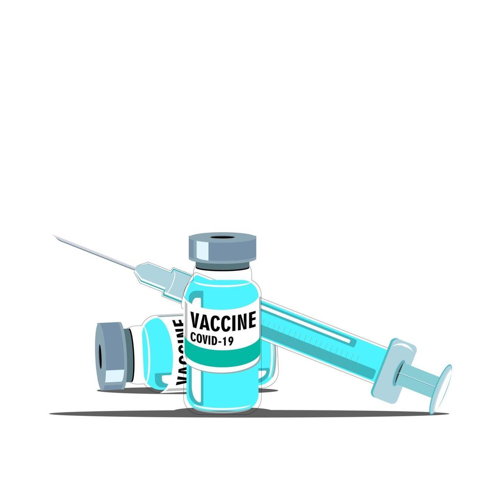 imagenes vectoriales es hora de vacunar vector