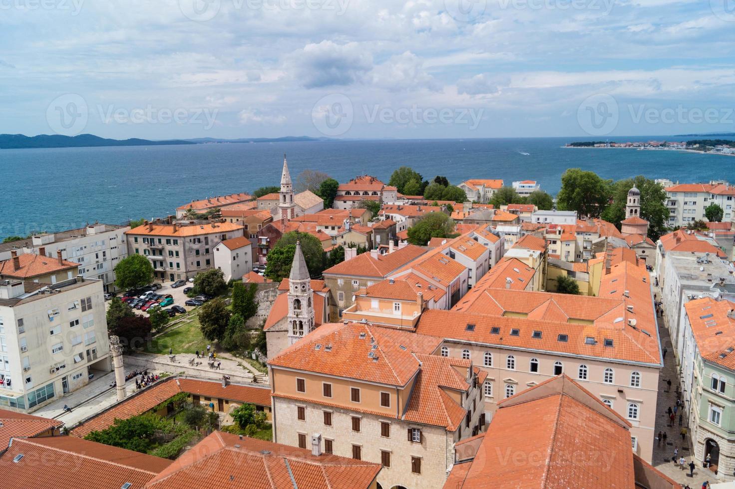Zadar in Croatia from the perspective of Sv. Stosije Cathedral photo