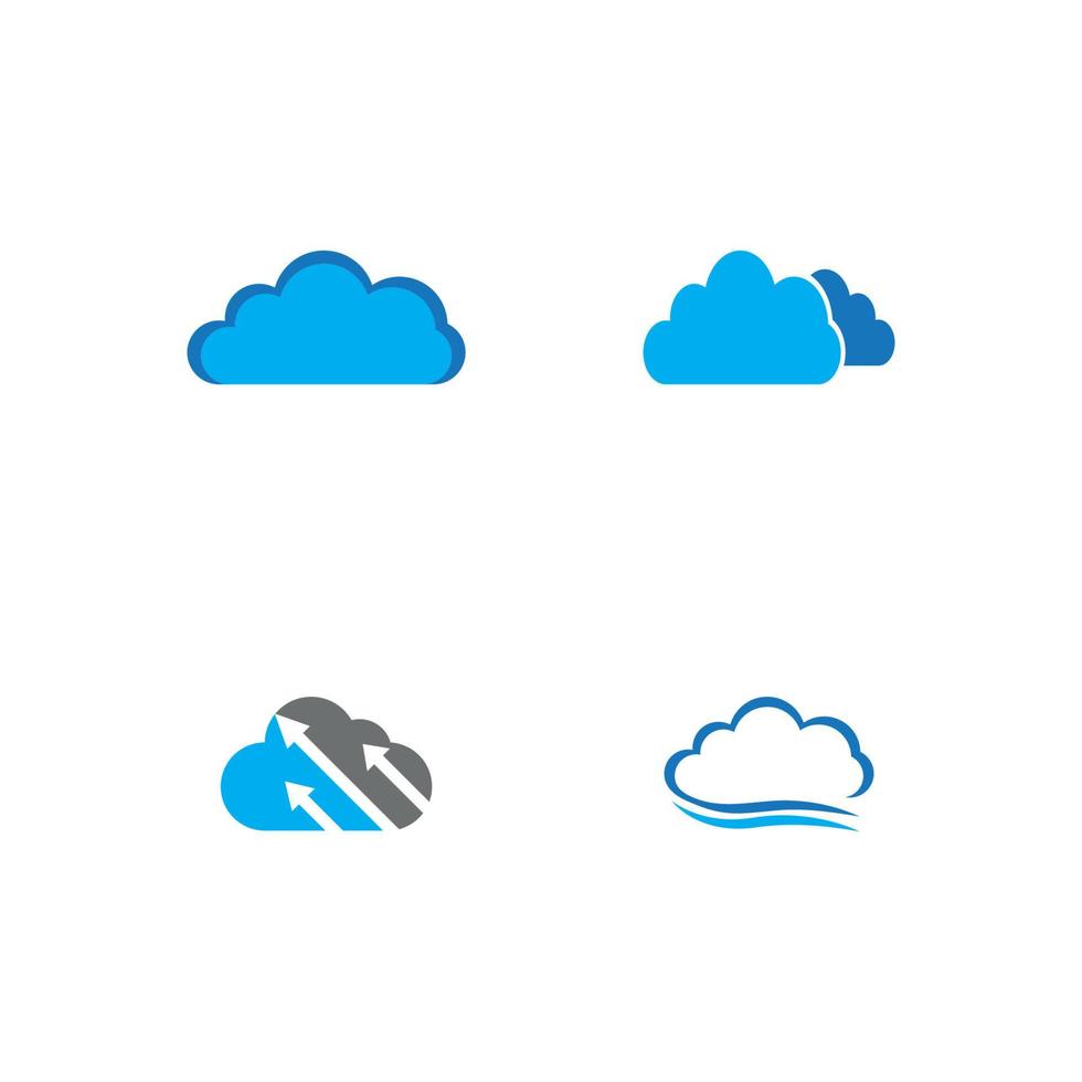 Cloud template vector