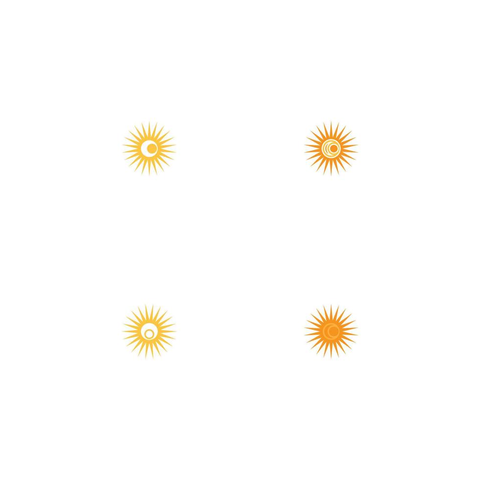 icono de ilustración de vector de sol