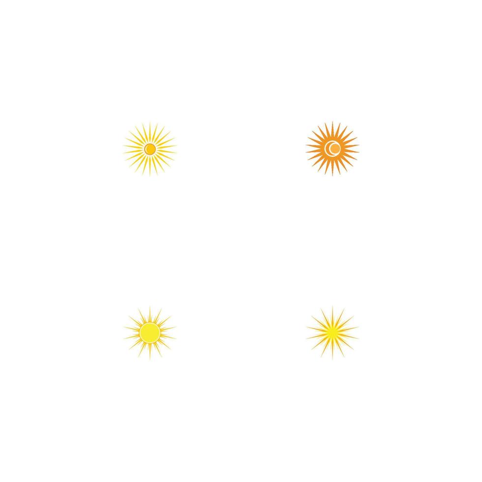 icono de ilustración de vector de sol