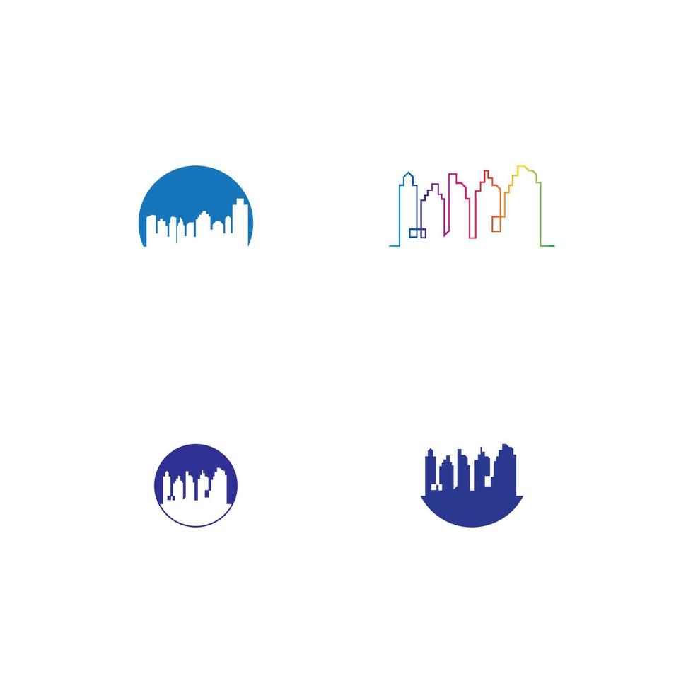 city skyline vector illustration template