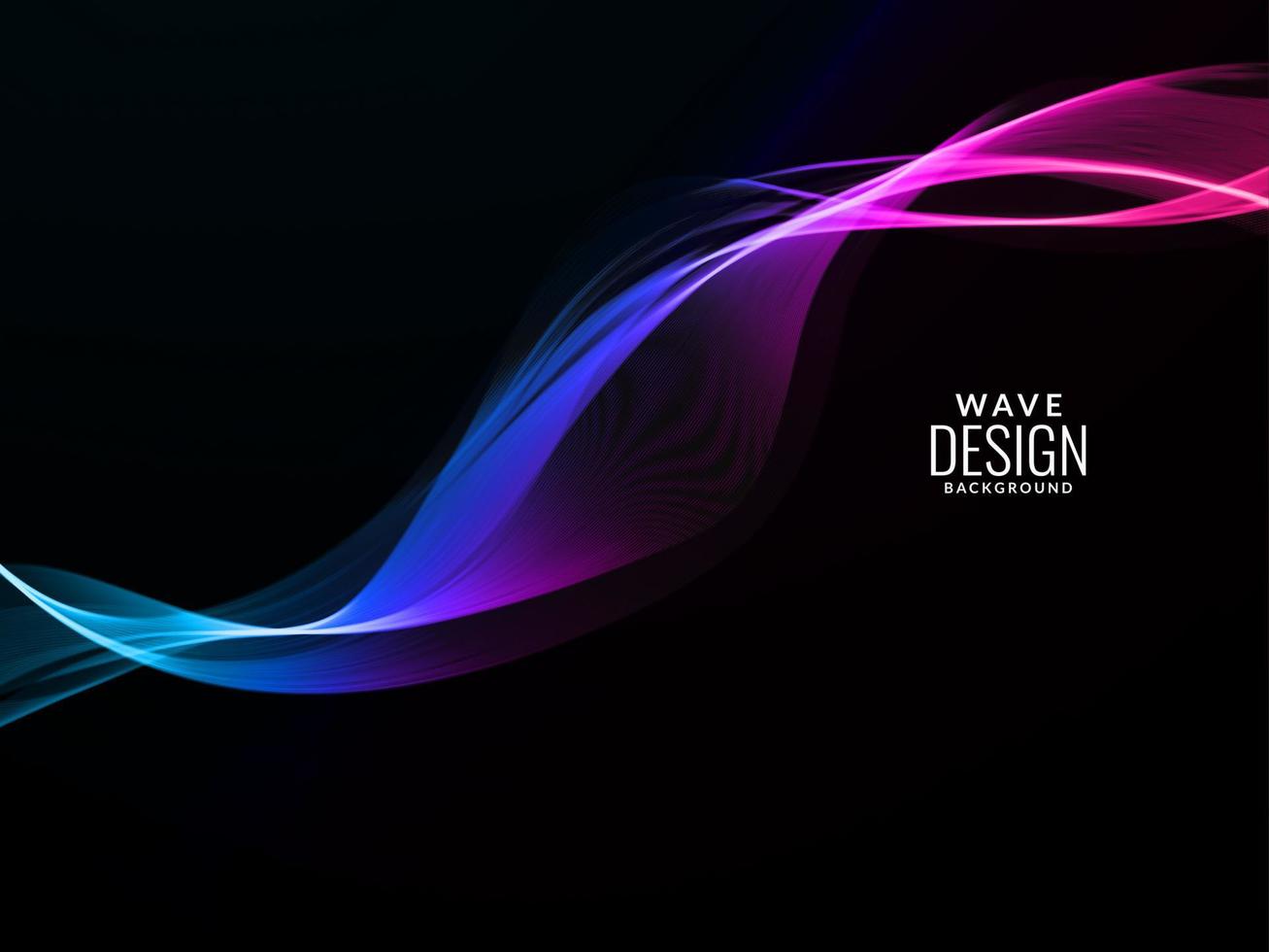 Abstract elegant modern color wave decorative design background vector