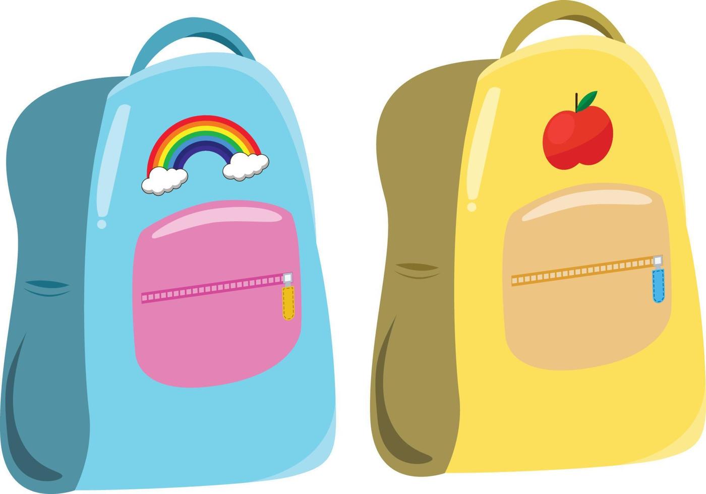 2 School Bags vector