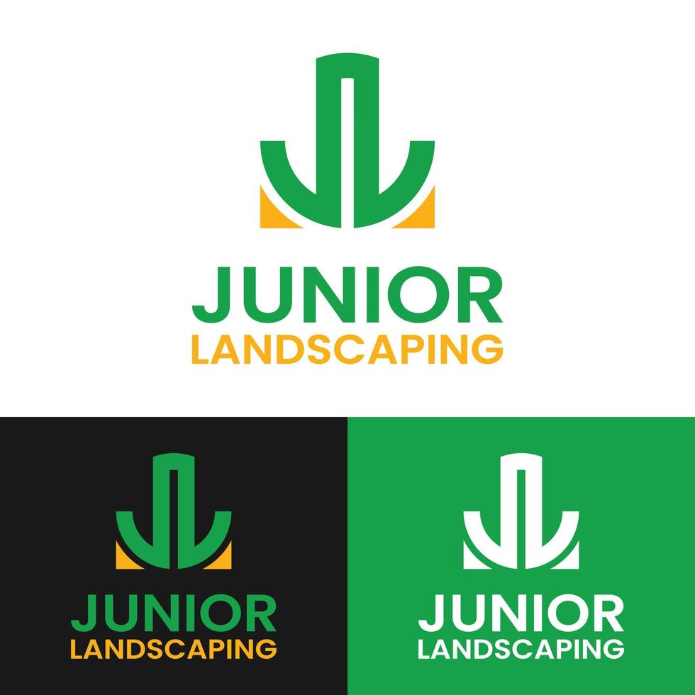 plantilla de diseño de logotipo de monograma letra inicial jl jl lj vector