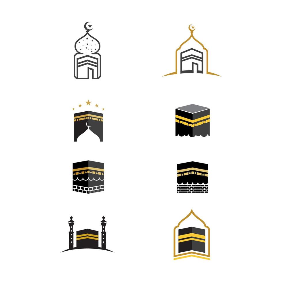 kaaba vector illustration icon