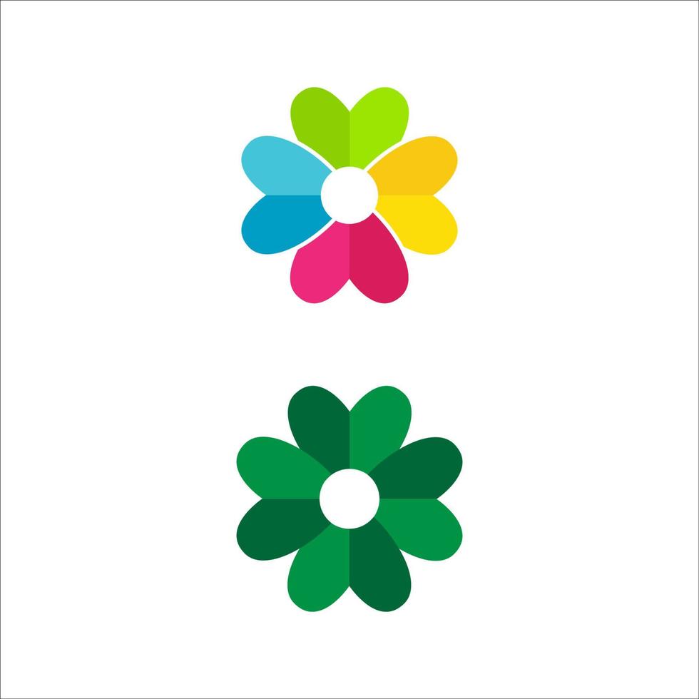 Green Clover Leaf  icon Template vector