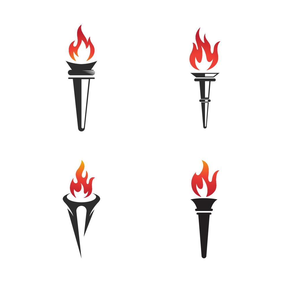 Torch vector icon illustration design